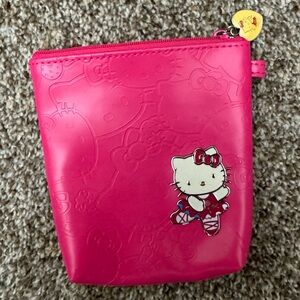 Hello Kitty Hot Pink Embossed Vinyl Pouch